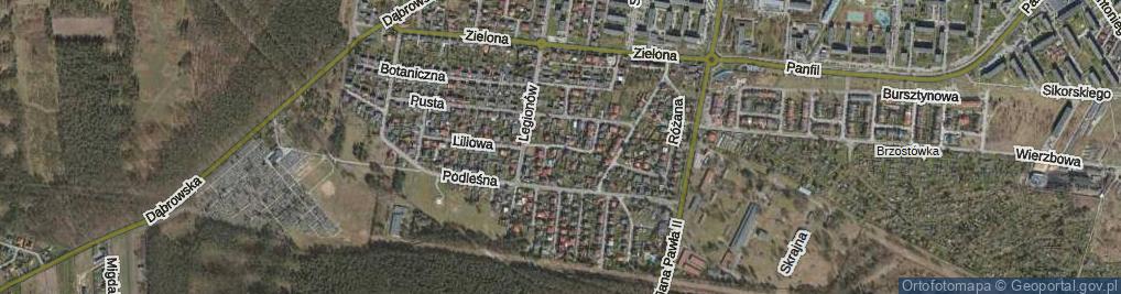 Zdjęcie satelitarne Tulipanowa ul.